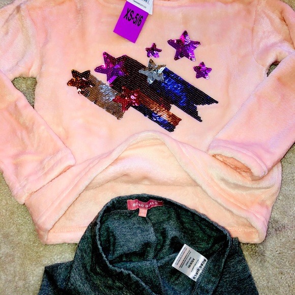 SOLD!! NWT💝BCBG Girls Plush Hoodie & Legging🌷XS-5-6 - Picture 5 of 8